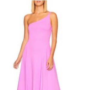 Susana Mónaco one shoulder maxi dress , size medium , color lavander, NWT